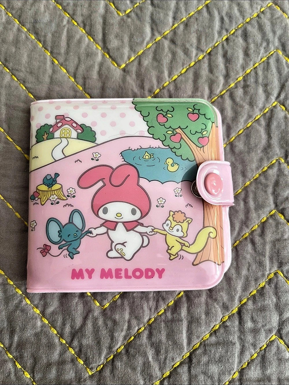 Sanrio My Melody Retro Vinyl Wallet Pink & White NWT